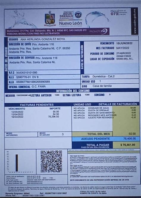 servicios de agua y drenaje de monterrey|consulta recibo de agua monterrey.